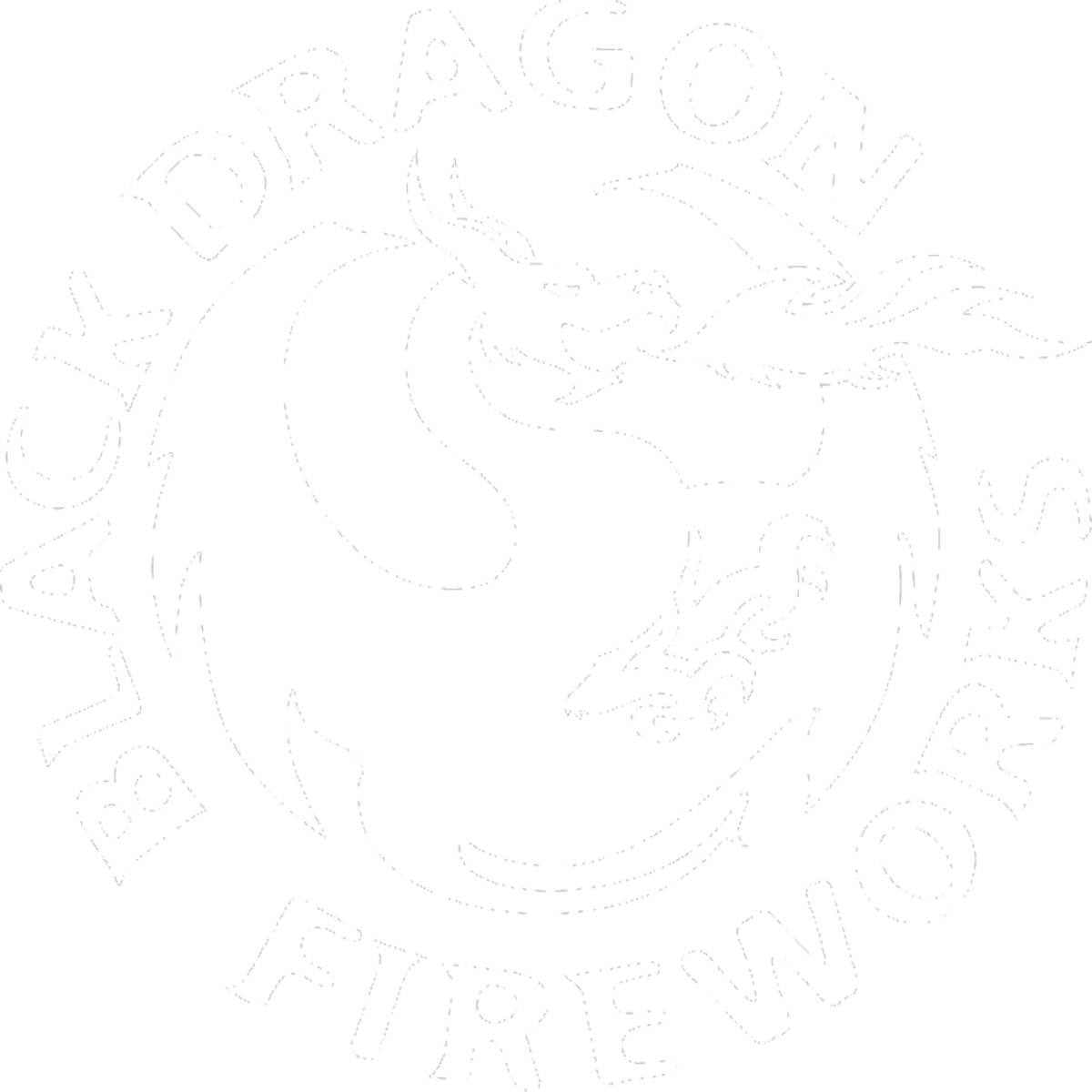 Black Dragon wit logo